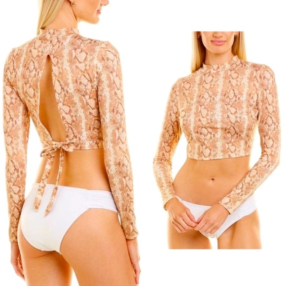 NEW! Vitamin A Remy Rash-guard - Sand Snake - $160 retail - SOLD OUT COLOR! - Picture 3 of 11